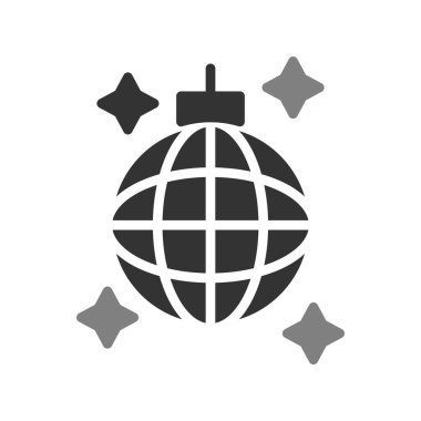 Disko topu. Web simgesi basit tasarım