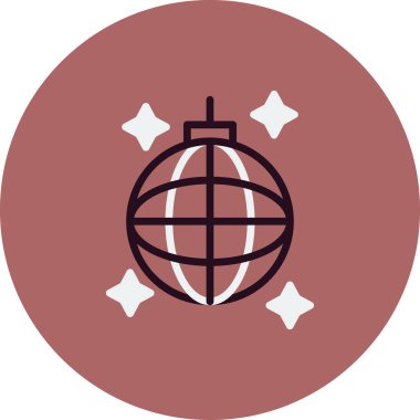 Disko topu. Web simgesi basit tasarım