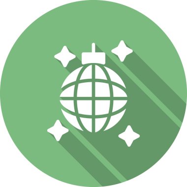 Disko topu. Web simgesi basit tasarım