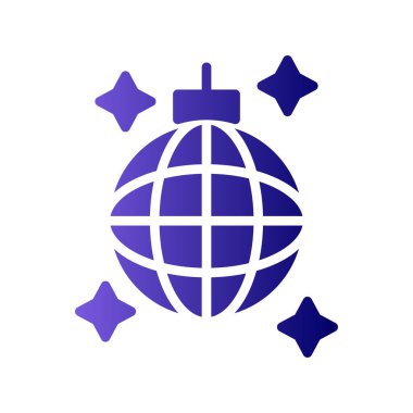 Disko topu. Web simgesi basit tasarım