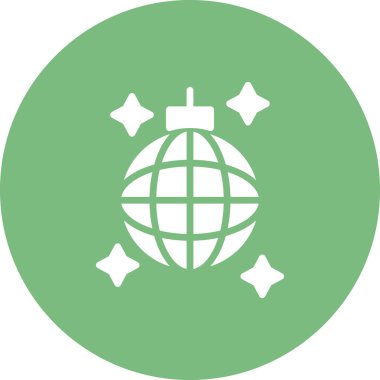 Disko topu. Web simgesi basit tasarım