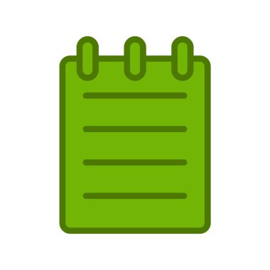 Not simgesi vektör illüstrasyon tasarımlı pano