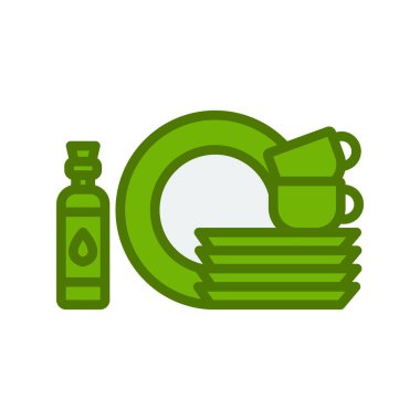 Tabak ikonu vektör illüstrasyon tasarımı