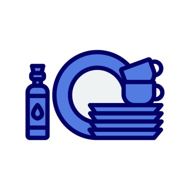 Tabak ikonu vektör illüstrasyon tasarımı