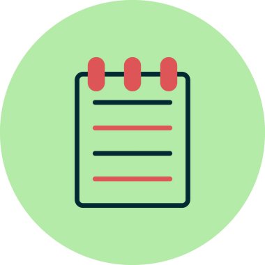 Belge simgesinin vektör illüstrasyonu