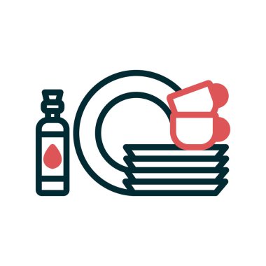 Tabak simgesi, vektör illüstrasyonu