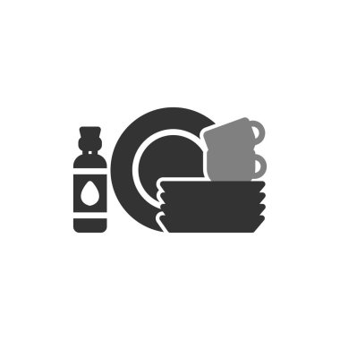 Tabak simgesi, vektör illüstrasyonu