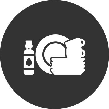 Tabak simgesi, vektör illüstrasyonu