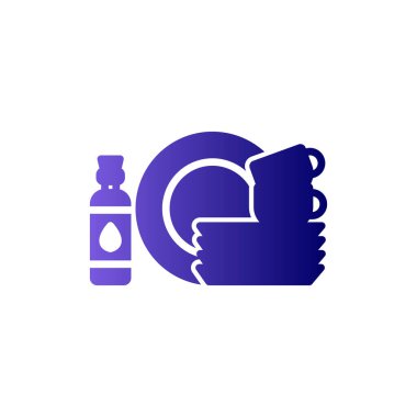 Tabak simgesi, vektör illüstrasyonu