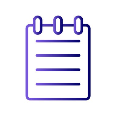 Bir not simgesinin vektör illüstrasyonu