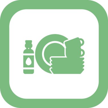 Tabak simgesi, vektör illüstrasyonu