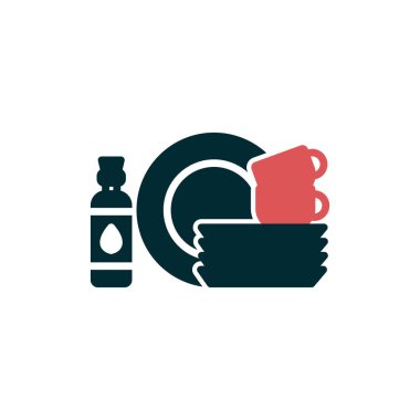 Tabak simgesi, vektör illüstrasyonu