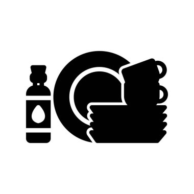 Tabak simgesi, vektör illüstrasyonu