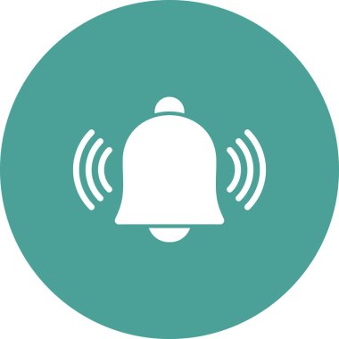 zil simgesi, düz mobil uygulama sembolü veya bildirim