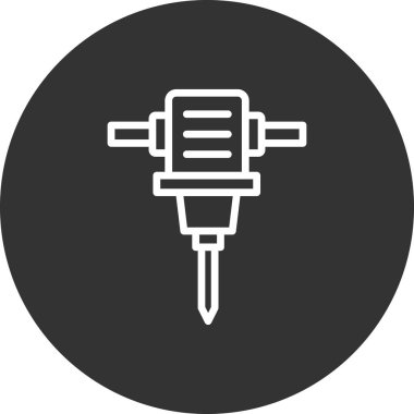 Drill Hole Machine icon, modern vector illustration design.
