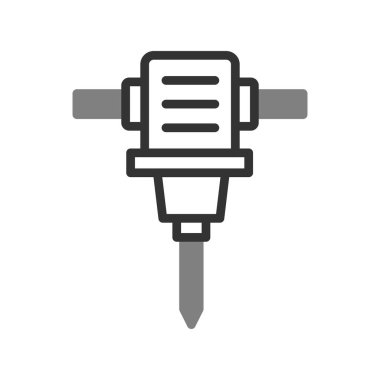 Matkap Deliği Makinesi simgesi, modern vektör illüstrasyon tasarımı.