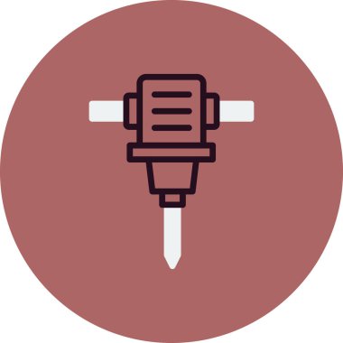 Drill Hole Machine icon, modern vector illustration design.