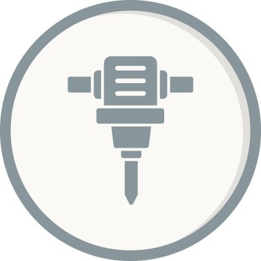 Drill Hole Machine icon, modern vector illustration design.