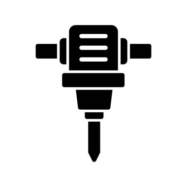 Matkap Deliği Makinesi simgesi, modern vektör illüstrasyon tasarımı.