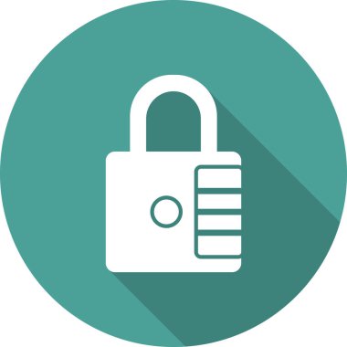 asma kilit ikon vektör çizimi