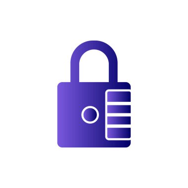 asma kilit ikon vektör çizimi