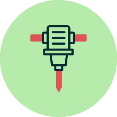 Drill Hole Machine icon, modern vector illustration design.