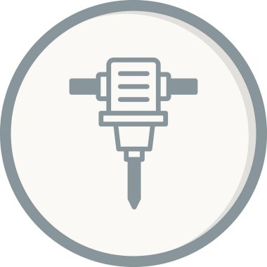 Drill Hole Machine icon, modern vector illustration design.