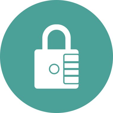 asma kilit ikon vektör çizimi