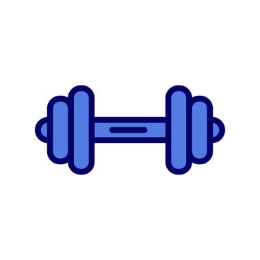 Dumbbell simgesi, modern vektör illüstrasyon tasarımı.