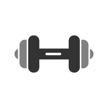 Dumbbell simgesi, modern vektör illüstrasyon tasarımı.