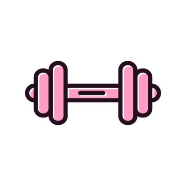Dumbbell simgesi, modern vektör illüstrasyon tasarımı.