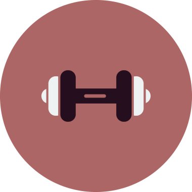 Dumbbell simgesi, modern vektör illüstrasyon tasarımı.