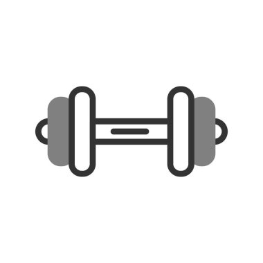 Dumbbell simgesi, modern vektör illüstrasyon tasarımı.