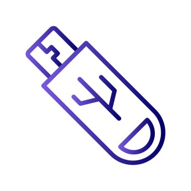 Pendrive simgesi, modern vektör illüstrasyon tasarımı.