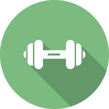 Dumbbell simgesi, modern vektör illüstrasyon tasarımı.