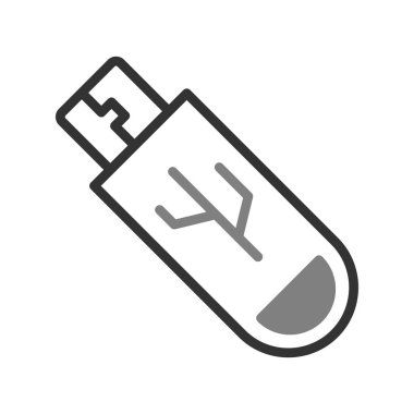 Pendrive simgesi, modern vektör illüstrasyon tasarımı.