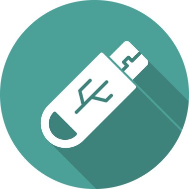 usb flash disk vektör illüstrasyonu