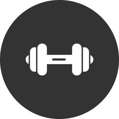 Dumbbell simgesi, modern vektör illüstrasyon tasarımı.