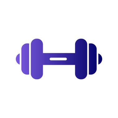 Dumbbell simgesi, modern vektör illüstrasyon tasarımı.