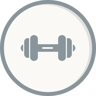 Dumbbell simgesi, modern vektör illüstrasyon tasarımı.