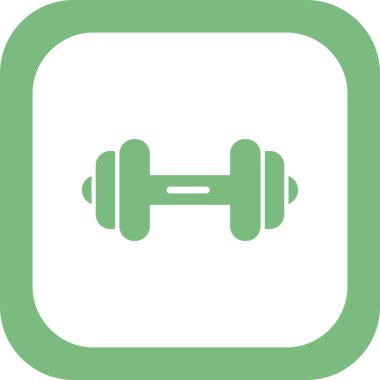 Dumbbell simgesi, modern vektör illüstrasyon tasarımı.