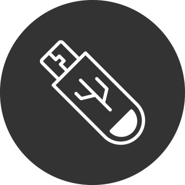 Pendrive simgesi, modern vektör illüstrasyon tasarımı.