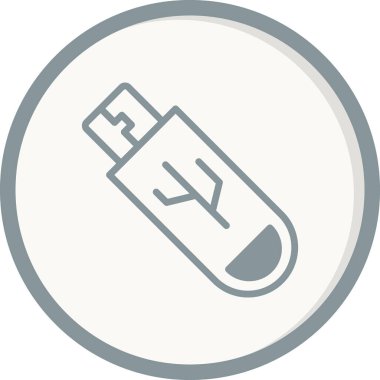 Pendrive simgesi, modern vektör illüstrasyon tasarımı.