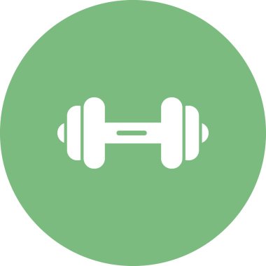 Dumbbell simgesi, modern vektör illüstrasyon tasarımı.
