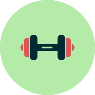 Dumbbell simgesi, modern vektör illüstrasyon tasarımı.