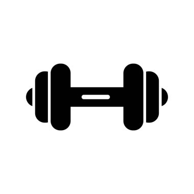 Dumbbell simgesi, modern vektör illüstrasyon tasarımı.