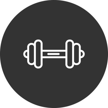 Dumbbell simgesi, modern vektör illüstrasyon tasarımı.
