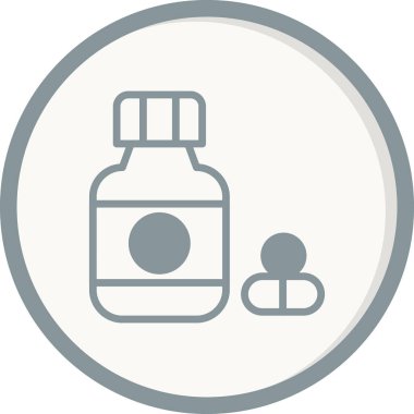 İlaç simgesi, modern vektör çizimi.