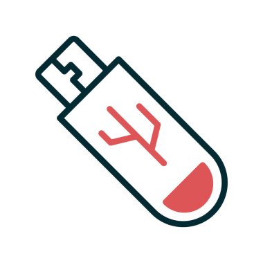 Pendrive simgesi, modern vektör illüstrasyon tasarımı.