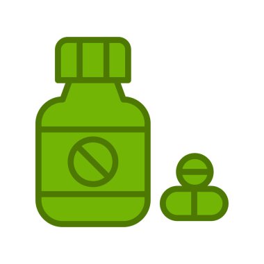 İlaç simgesi, modern vektör çizimi.